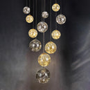 Clear Glass Ball Staircase Pendant Lighting for Living Room by Ljojo