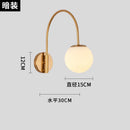Ljojo Luxury Gold/Black Fishing Wall Lamp LED | Industrial Semicircular Wall Mounted Lighting