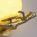 Ljojo Marble Wall Lamp: Medieval Luxury Lighting for Bedroom, Living Room & Corridor