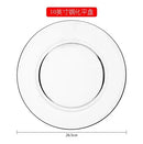 Ljojo 10" Tempered Glass Microwave Plate - Heat-Resistant Fruit Salad Dish