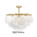 Modern Luxury Glass LED Chandelier for Living Room Center Table Dining Bedroom by Ljojo