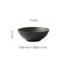 Ljojo Matte Stone Patterned Ceramic Ramen Soup Salad Fruit Noodle Bowl Large Capacity