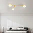 Italian Minimalist Glass Decorative Ceiling Light Ljojo Creamy Pebble Modern Bedroom Hardware Lamp