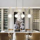 Nordic Luxury Cream Ball Leather Chandelier by Ljojo