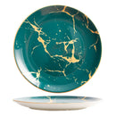 Ljojo Marble Plate Set for Western Cuisine Dining and Events