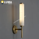 Alabaster Marble LED Wall Lights | Black Gold Copper Wall Lamp for Foyer TV Background