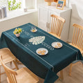 Ljojo Light Luxury Rectangular Tablecloth with Oil-Proof and Anti-Scalding Features