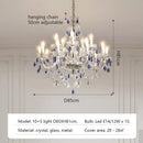 European Luxury K9 Crystal Chandelier: Elegant Living Room Candle E27 LED Ceiling Light by Ljojo