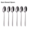 Ljojo 21-Piece Stainless Steel Cutlery Set - Mirror Finish Elegant Tableware