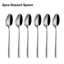 Ljojo 21-Piece Stainless Steel Cutlery Set - Mirror Finish Elegant Tableware