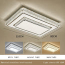 LED Crystal Ceiling Light Modern Rectangle Living Room Decor De Techo Luxury Lamps by Ljojo