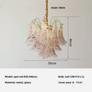 Luxury Colorful Glass E14 Pendant Lights Retro Art Chandeliers by Ljojo