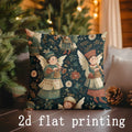 Christmas-themed Cushion Covers by Ljojo - Perfect for Sofa, Bedroom, Car Decor