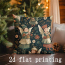 Christmas-themed Cushion Covers by Ljojo - Perfect for Sofa, Bedroom, Car Decor