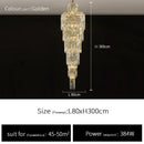 Ljojo Luxury Crystal Chandelier for Villa Living Rooms and Hotel Halls