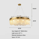 Nordic Living Room Crystal Pendant Lights Smoke Grey Modern Minimalist Glass Decor Dining Bedrooms by Ljojo