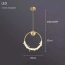 Ljojo Light Luxury Bedroom Small Chandelier Modern Creative Hanging Lamp