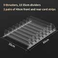 Ljojo™ Supermarket Shelf Pusher Propeller Display Rack for Lipsticks, Nail Polish, and Perfume