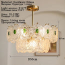 Emerald Green Glass Chandelier for Bedroom and Living Room by Ljojo