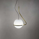 Ljojo Modern LED White Chandelier Pendant Light for Bedroom Living Room Dining Elegant