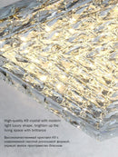 Ljojo Modern Gold Crystal Chandelier Ceiling Lamp for Dining Living Bedroom Island Decor