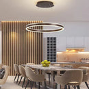 Modern Ring LED Chandelier Dimmable for Dining Table lusters Fixture by Ljojo