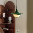 Nordic Wabi Sabi Style Green Fabric Pendant Lights - Medieval Retro Chandelier by Ljojo