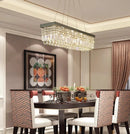 Ljojo Luxury Crystal Chandelier - Modern Dining Room Pendant Light - Indoor Ceiling Lamp
