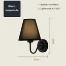 Nordic Fabric Lampshade Wall Lamp E27 LED - Modern Bedroom & Dining Room Lighting by Ljojo