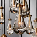 Ljojo Modern E14 Water Droplets Crystal Chandelier for Living Rooms and Hotels