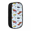 Ljojo Lightning Mcqueen Car Double Layer Pencilcase - Large Capacity Office Accessories