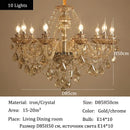 Ljojo Luxury Crystal Pendant Light for Living Room Dining Bedroom