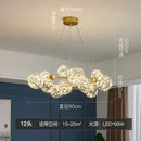 Ljojo LED Glass Ball Chandelier with Remote Control Home Decoration Indoor Lighting