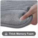 Ljojo Memory Foam Bathroom Rug Set: Non-Slip, Absorbent, Soft U-Shaped and Rectangle Mats