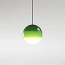 Nordic Gradient Glass Dome Pendant Lamp Living Room Chandelier by Ljojo
