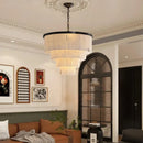 Black Alabaster LED Chandelier by Ljojo - Stylish Lighting for Living & Dining Room