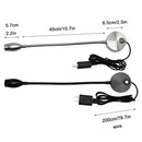 Ljojo LED Reading Light: Touch Dimmable Switch, 3 Color Modes, Flexible Gooseneck, 10 Brightness