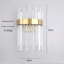 LED Wall Lamp Crystal Wall Light Modern Nordic Sconces Home Decor for Living Room by Ljojo