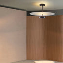 Nordic Decor Led Ceiling Chandelier: Black Acrylic Round Track Bar Indoor Lighting - Ljojo