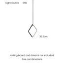 Ljojo Minimalist Line Chandeliers: Elegant LED Pendant Lighting with Magnetic Suction Connection