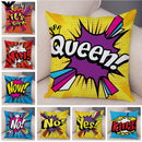 Ljojo Letters Print POP ART Pillowcase - Home Decor Cushion Cover