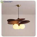 Ljojo Japanese Fashion Rattan Weave Coconut Leaf LED Chandelier for Living Room Home Decoration