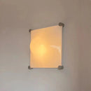 Ljojo White Raindrop LED Wall Lamp for Bedroom - Modern Square Background Light