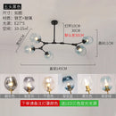 Modern Glass Chandelier Pendant Lamp Hanging Light for Dining Room Kitchen by Ljojo.