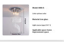 Ljojo Crystal Glass Chandelier - Stunning Light Luxury E14 Chandelier for Dining Room and Bedroom