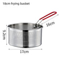 Ljojo 304 Stainless Steel Frying Mesh Basket for Cooking and Oil Draining