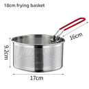Ljojo 304 Stainless Steel Frying Mesh Basket for Cooking and Oil Draining