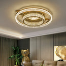 Luxury Hanging Crystal Ceiling Lights: Nordic Ring Chandeliers for Bedroom Living Room - Ljojo