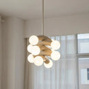 Modern LED Bubble Glass Ceiling Chandelier by Ljojo for Home Decoration and Living Spaces