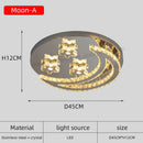 Chandeliers for Living Room Modern LED Heart Shaped Crystal Pendant Light by Ljojo